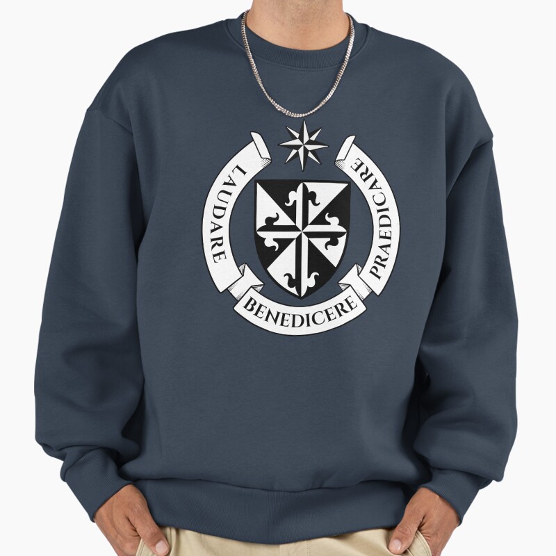 Dominican Order Coat Of Arms Unisex Sweater Crewneck Pullover Casual Streetwear Graphic Print