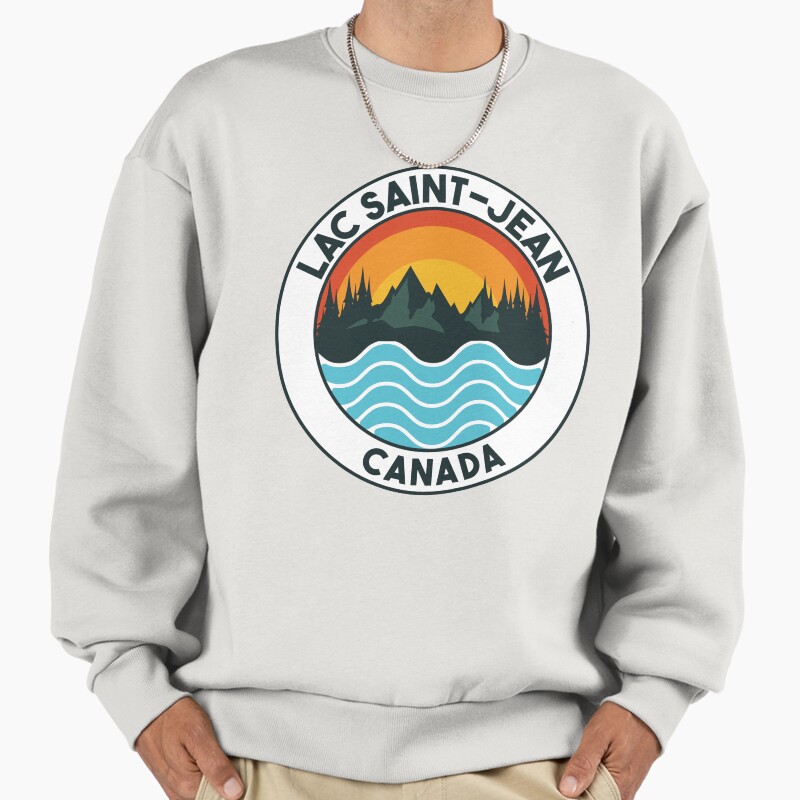 Lac Saint-Jean Quebec Canada Unisex Sweater Crewneck Pullover Casual Streetwear Graphic Print