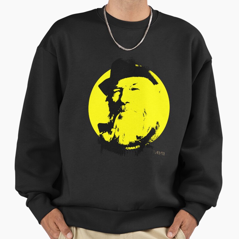 Sailor With A Pipe [Sun Series] Unisex Sweater Crewneck Pullover Casual Streetwear Graphic Print