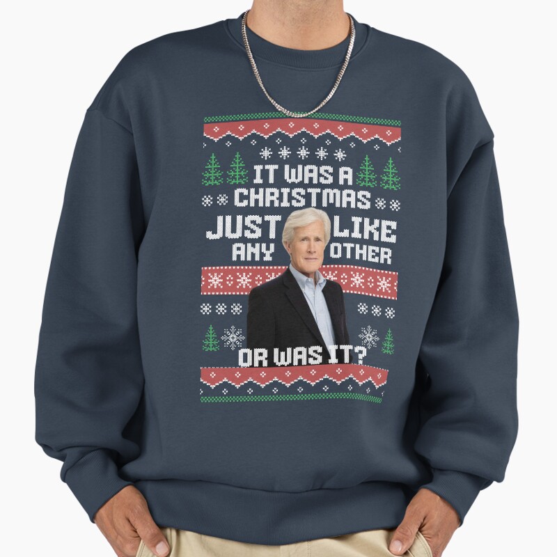 It Was A Christmas Just Like Any Other ... Or Was It?  Unisex Sweater Crewneck Pullover Casual Streetwear Graphic Print