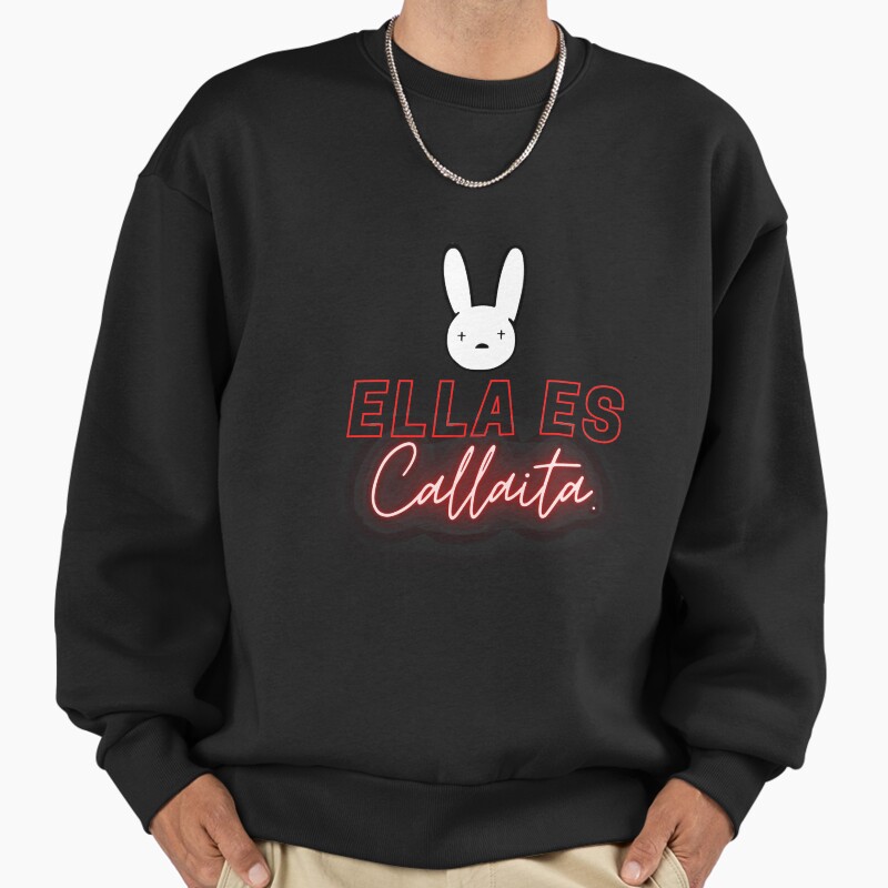 Ella Es Callaita Unisex Sweater Crewneck Pullover Casual Streetwear Graphic Print