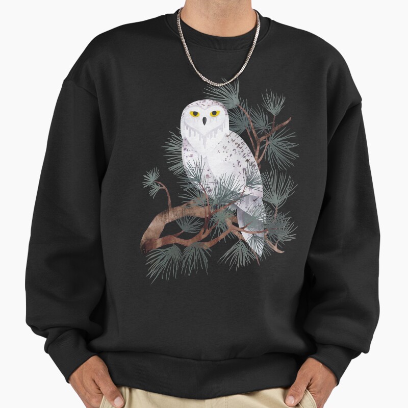 Snowy Unisex Sweater Crewneck Pullover Casual Streetwear Graphic Print