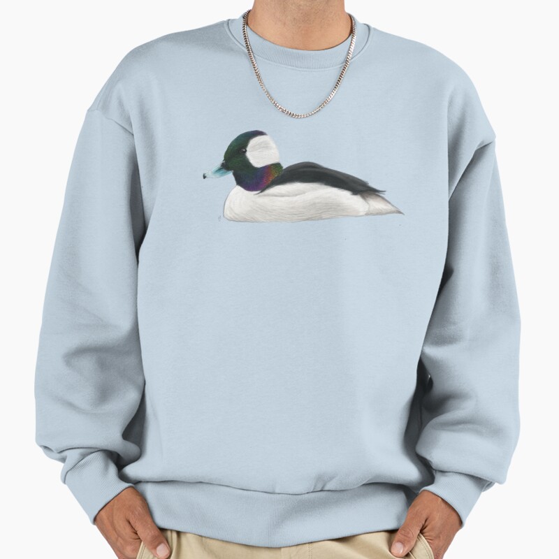Bufflehead Unisex Sweater Crewneck Pullover Casual Streetwear Graphic Print