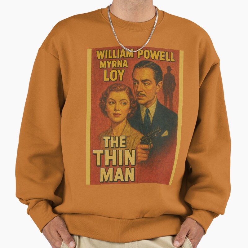 The Thin Man, Film Unisex Sweater Crewneck Pullover Casual Streetwear Graphic Print