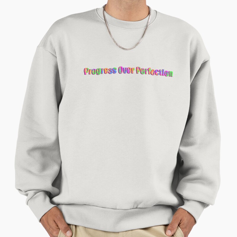 Your Pace Is Enough Motivational Affirmation Quote Unisex Sweater Crewneck Pullover Casual Streetwear Graphic Print