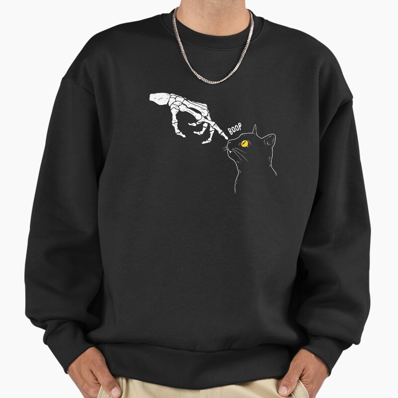 Spooky Boop Unisex Sweater Crewneck Pullover Casual Streetwear Graphic Print