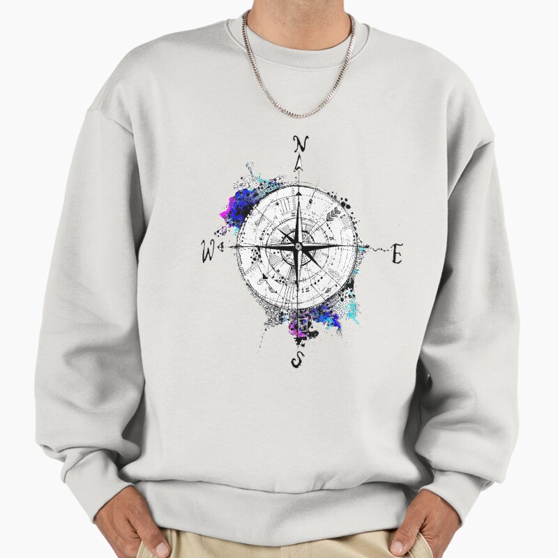 Not All Those Who Wander Are Lost Unisex Sweater Crewneck Pullover Casual Streetwear Graphic Print