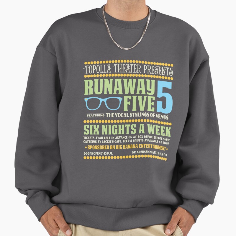 Live At Fourside Unisex Sweater Crewneck Pullover Casual Streetwear Graphic Print