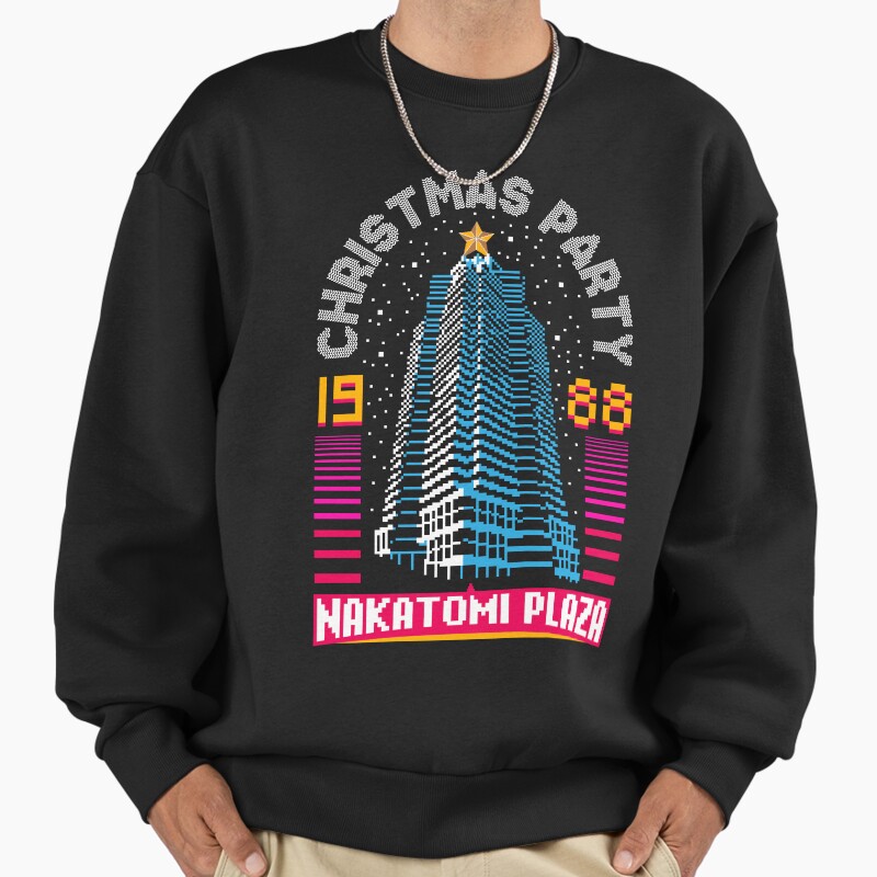 Nakatomi Plaza Christmas Party 88 - Retro Christmas Unisex Sweater Crewneck Pullover Casual Streetwear Graphic Print