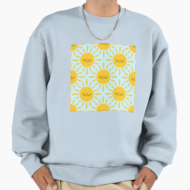 You Are My Sunshine - Pattern  Unisex Sweater Crewneck Pullover Casual Streetwear Graphic Print