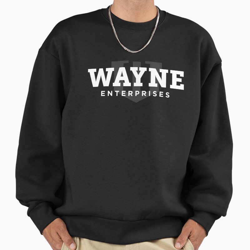 Wayne Enterprises (White) Unisex Sweater Crewneck Pullover Casual Streetwear Graphic Print