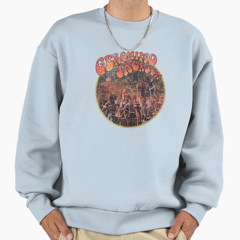 Geronimo Jackson Unisex Sweater Crewneck Pullover Casual Streetwear Graphic Print
