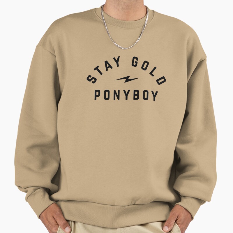 Stay Gold Ponyboy Unisex Sweater Crewneck Pullover Casual Streetwear Graphic Print