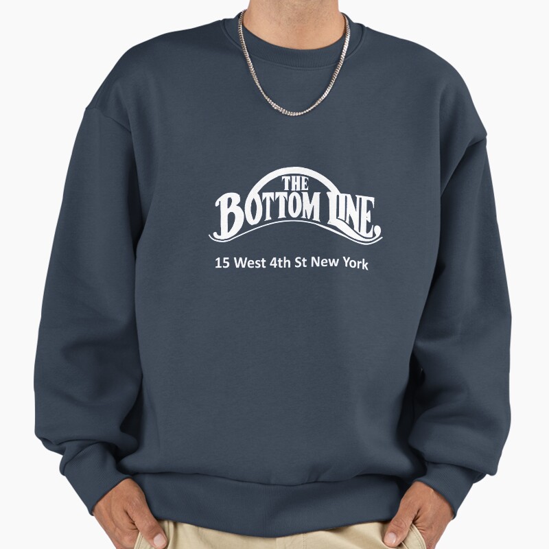 The Bottom Line New York Unisex Sweater Crewneck Pullover Casual Streetwear Graphic Print