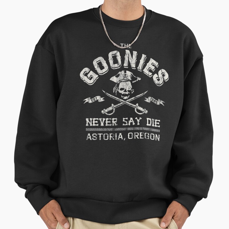 The Goonies Vintage Circa 1985 Unisex Sweater Crewneck Pullover Casual Streetwear Graphic Print