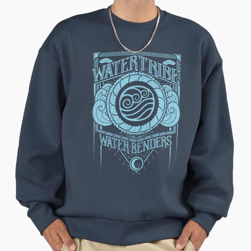Water Tribe Unisex Sweater Crewneck Pullover Casual Streetwear Graphic Print