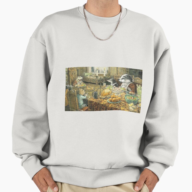 Dinner With Friends Unisex Sweater Crewneck Pullover Casual Streetwear Graphic Print