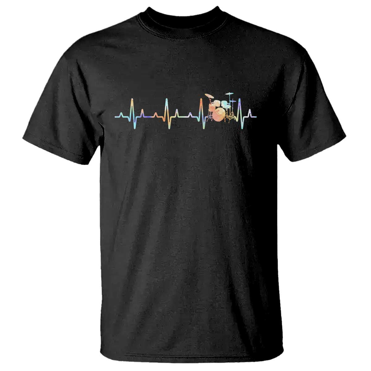 Drums Heartbeat T Shirt Drummer Percussionist Silhouette