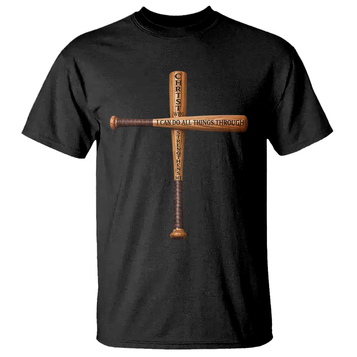 Christian Baseball T Shirt I Can Do All Things Through Christ Who Strengthens Me