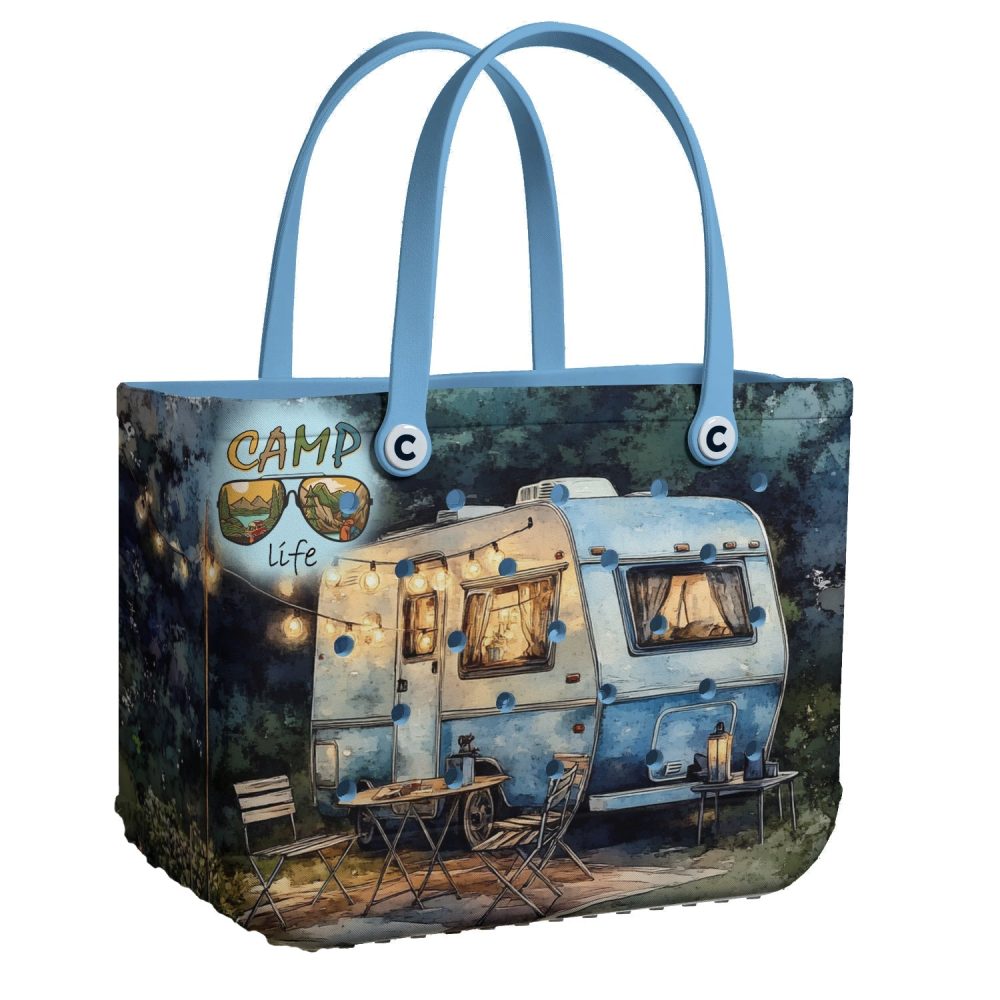 Stylish Camper Tote Bag - Perfect For Camping & Travel Adventures , Durable & Spacious Design