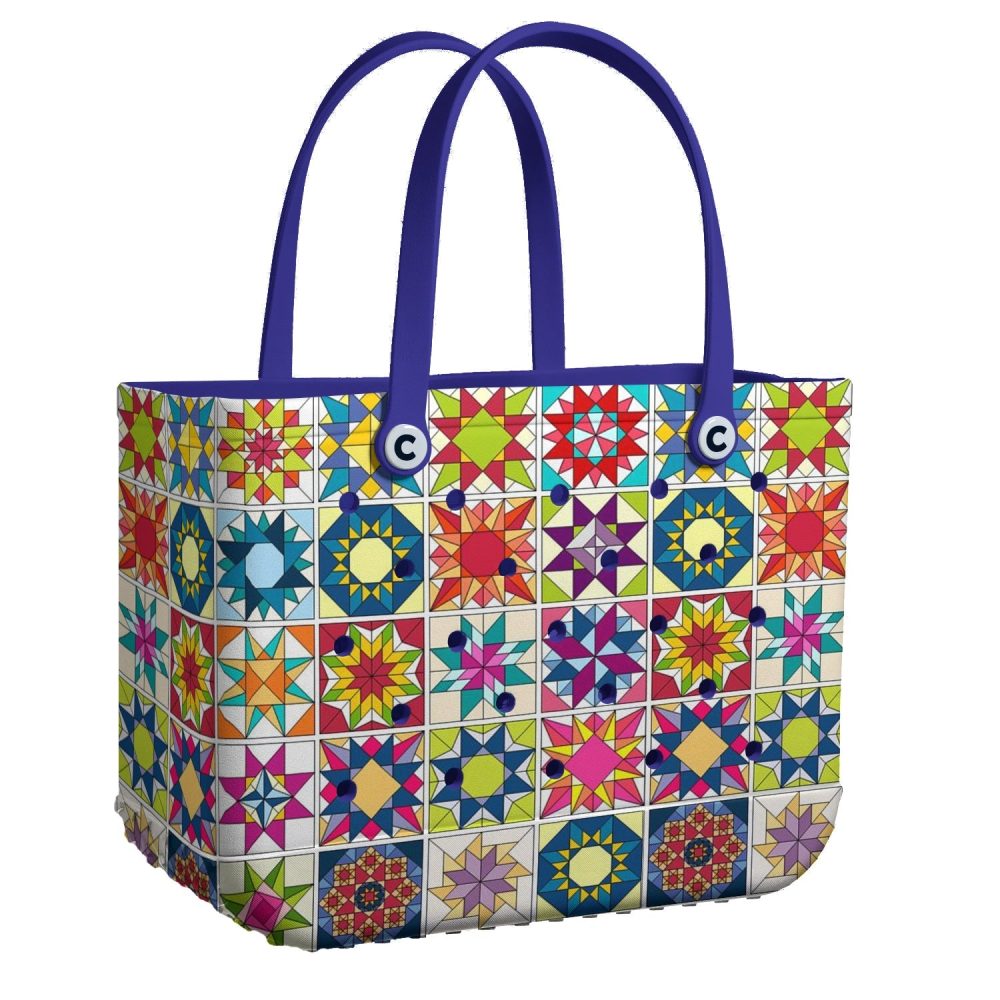 Vibrant Geometric Pattern Tote Bag – Stylish, Spacious & Eco-Friendly Shopper