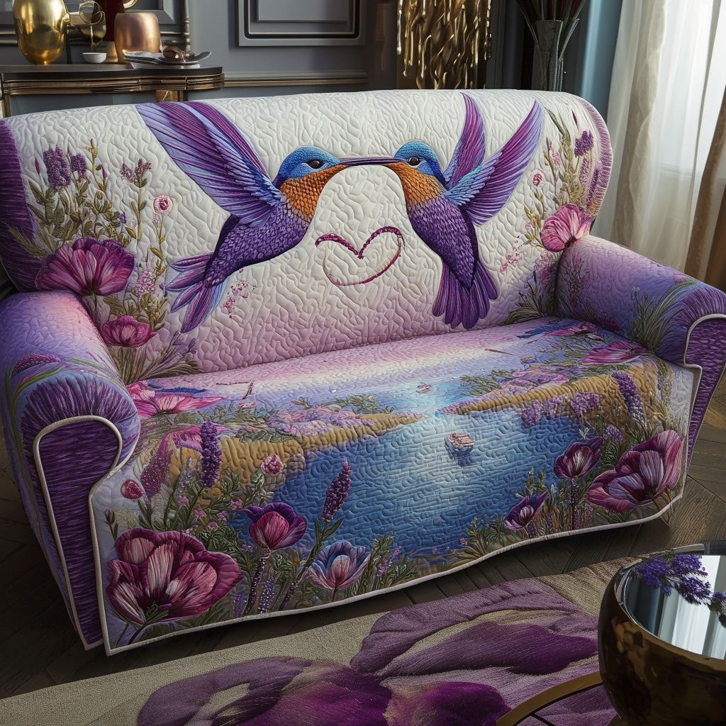 Nature Serenade Quilted Couch Cover Washable Cat Proof Sofa Cover Mother To Be Mothers Day Gift