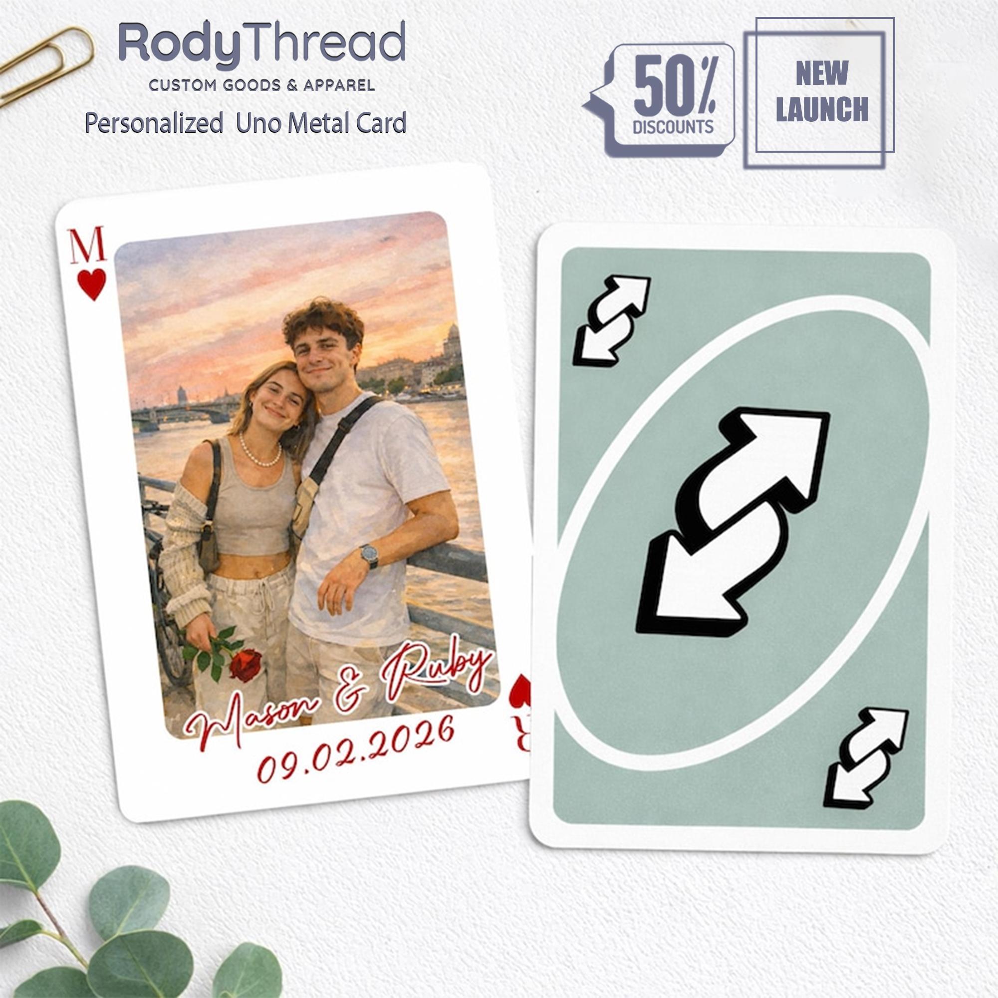 Personalized Metal Wallet Insert Card, Custom I Love You More Uno Reverse Card For Couples, Custom Photo Wallet Card, Anniversary Gift For Boyfriend, Valentine'S Day Gift, Love You More Reverse Card, Unique Couple Keepsake Tiktokshopspringglowu