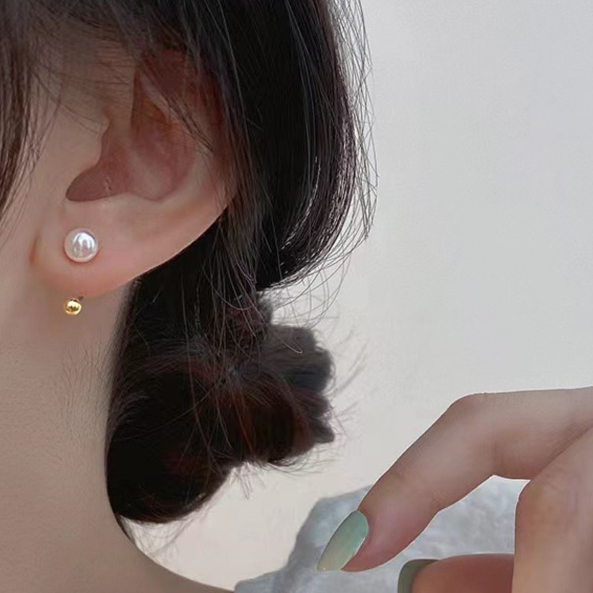 925 Sterling Silver Pearl Stud Earrings