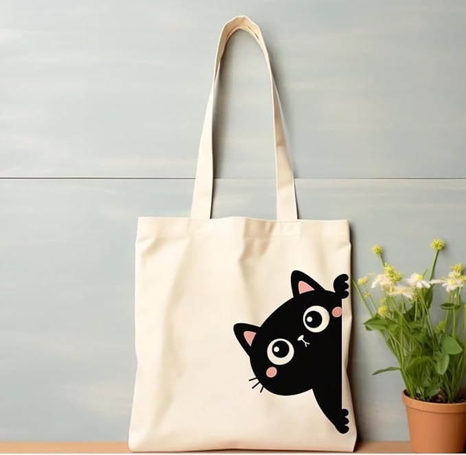 Felix Cat Cotton Tote Bags