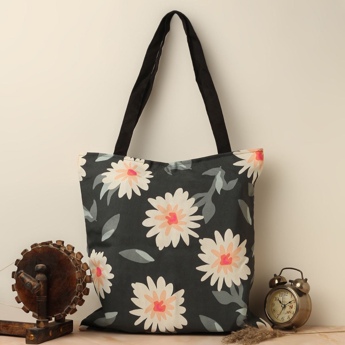 Fields Of Daisy Canvas Tote Bags