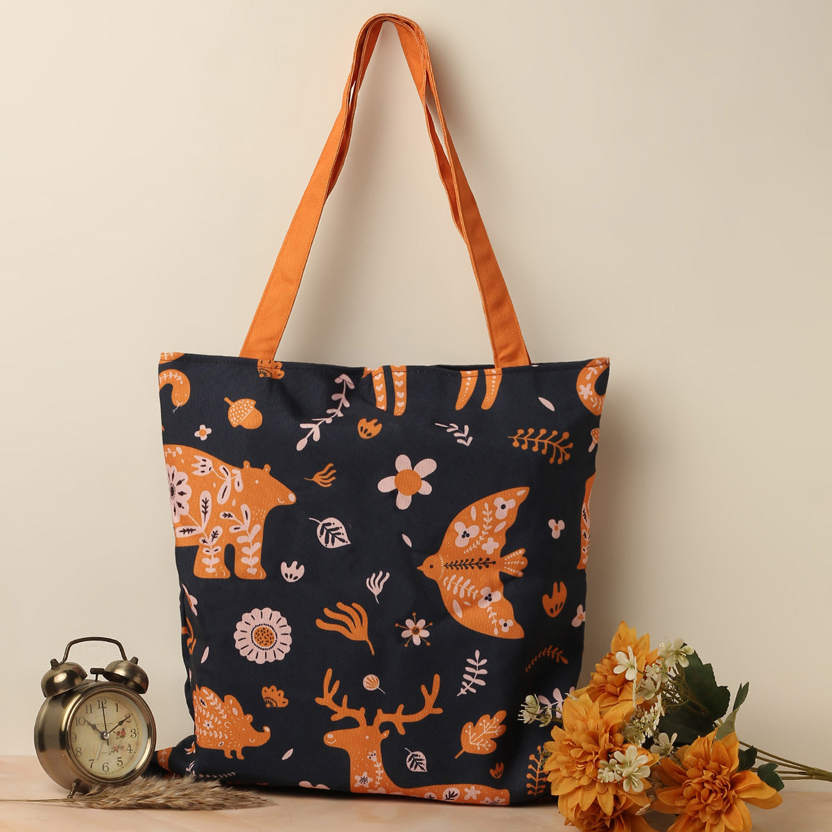 Mystic Animals Cotton Canvas Tote Bags