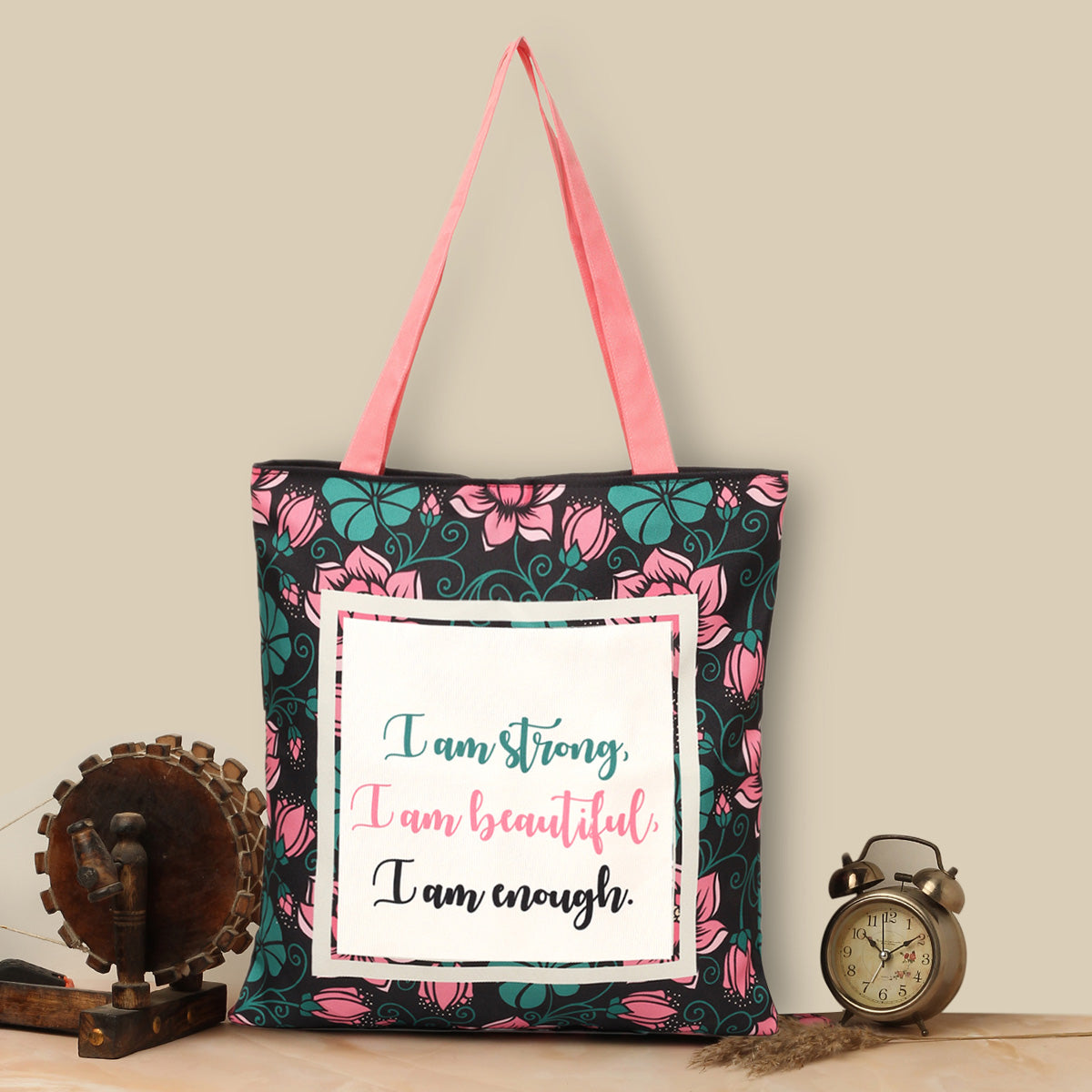Strong & Beautiful Cotton Canvas Tote Bags