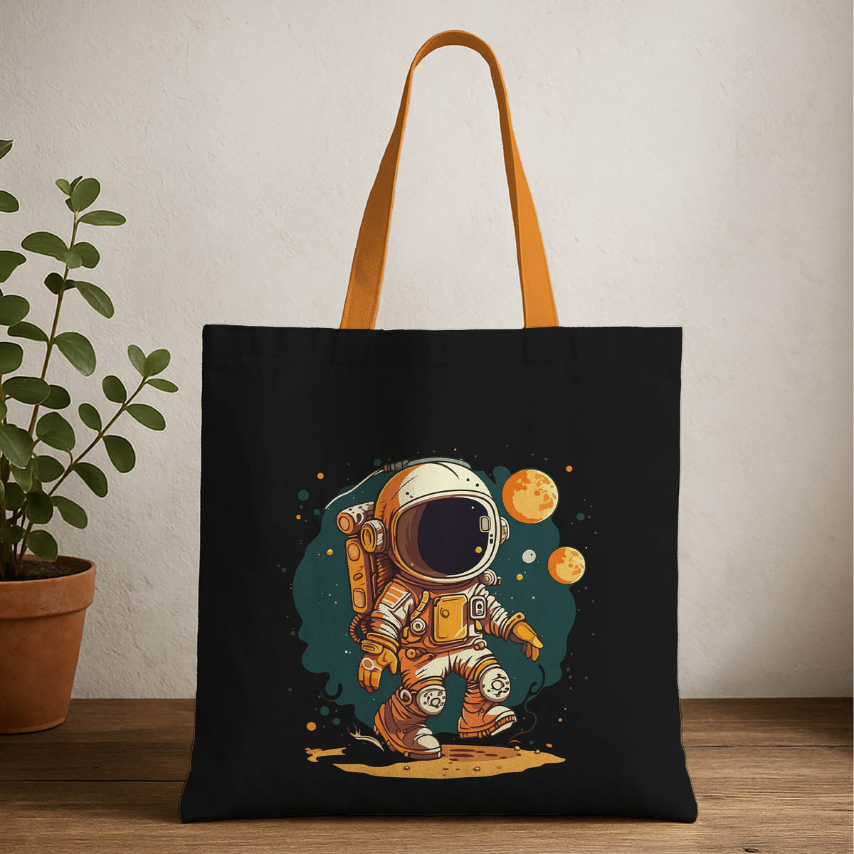 Cool Astraonaut Canvas Tote Bag