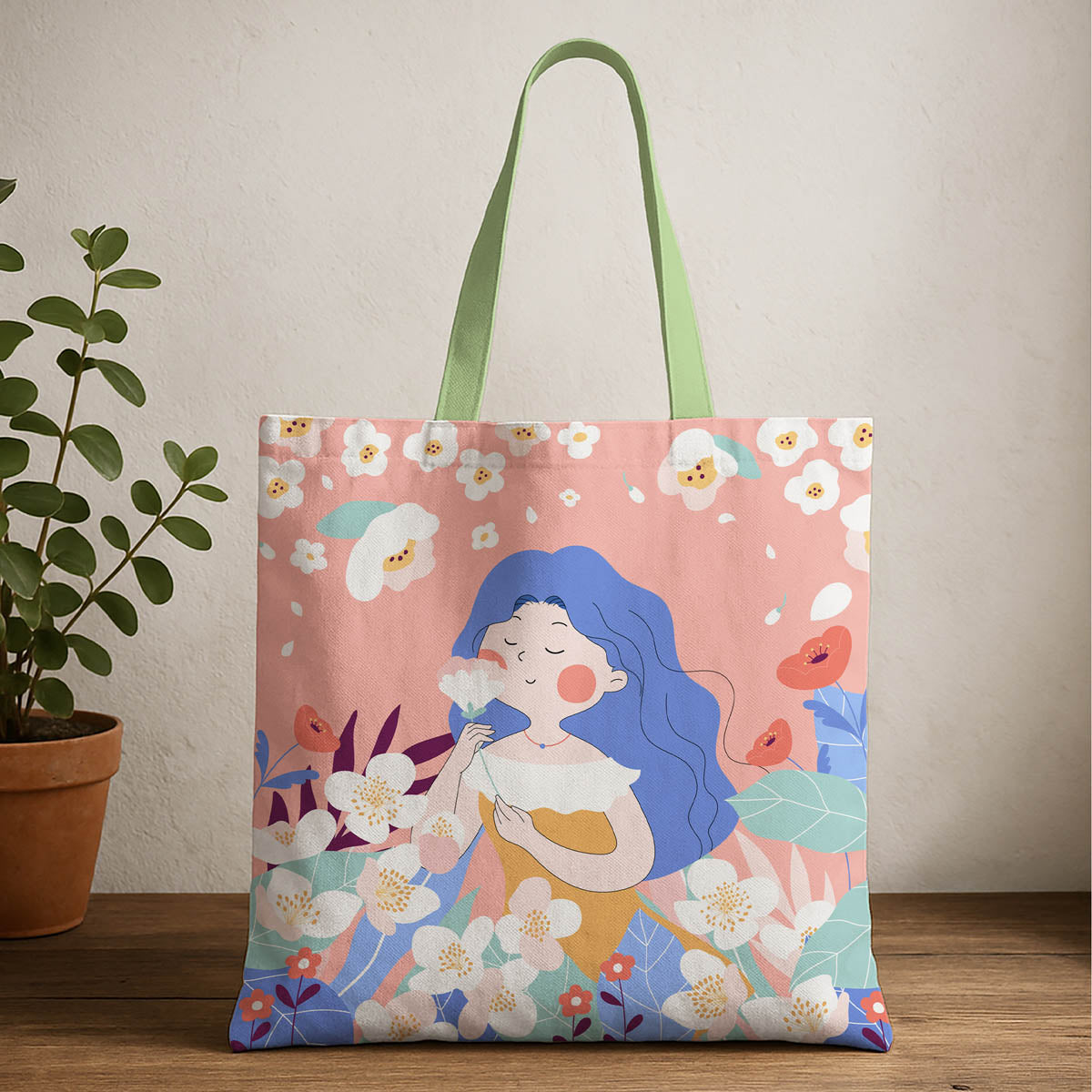 Fairy Garden Canvas Tote Bag