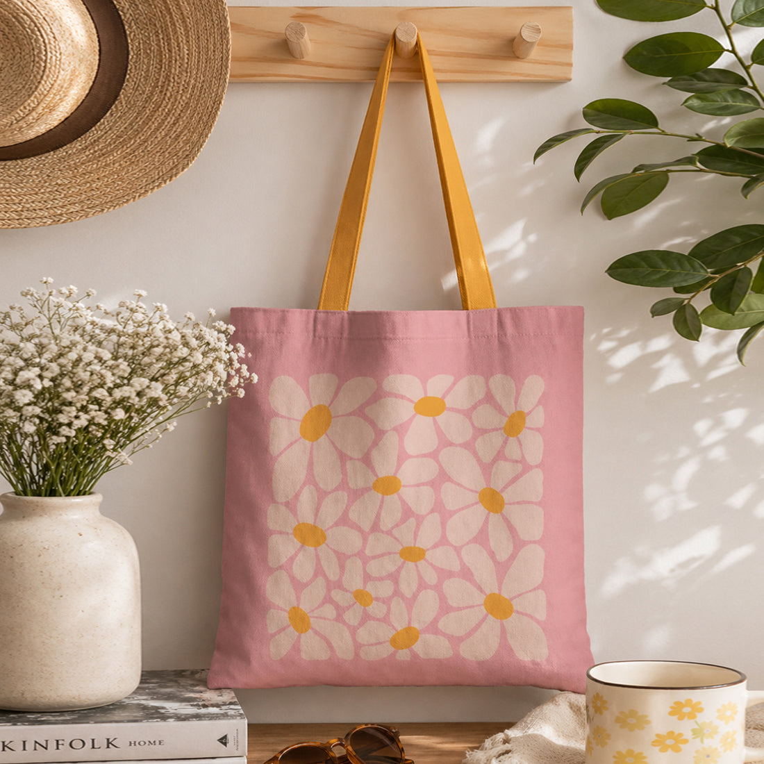 Daisy Bloom Tote Bags