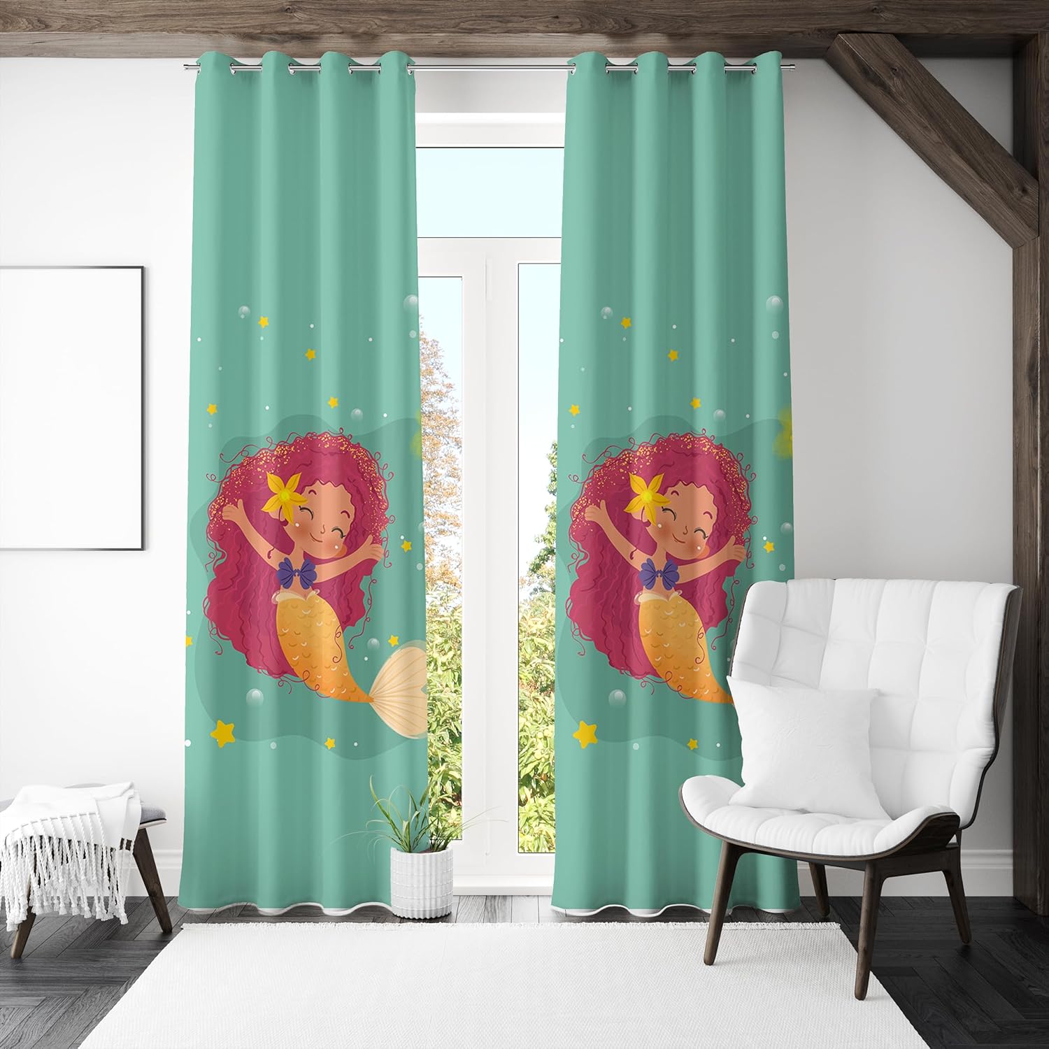 Magical Mermaid Ocean Theme Premium Printed