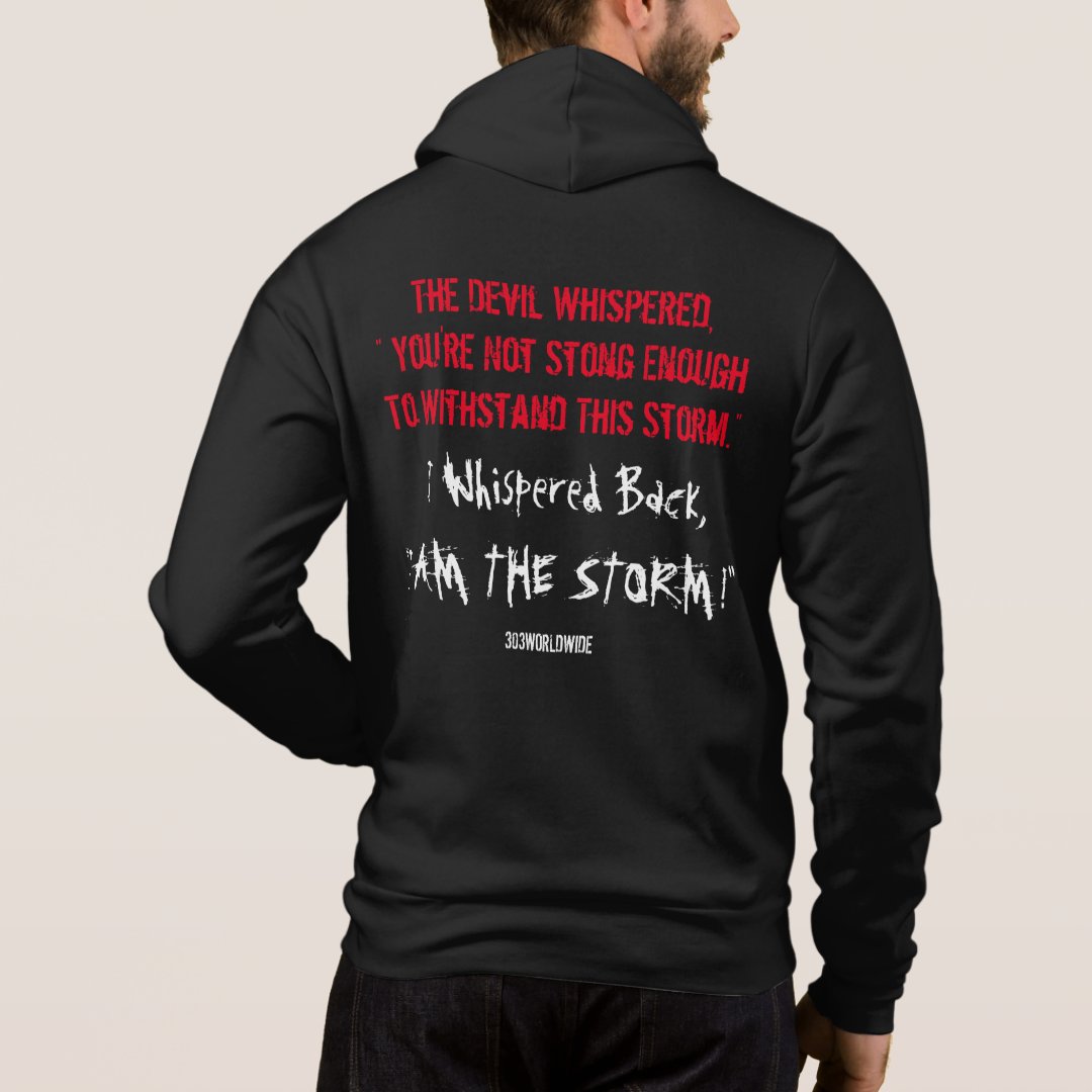 Inspire Faithful Warrior Quote For Him / Her Zipup Hoodie