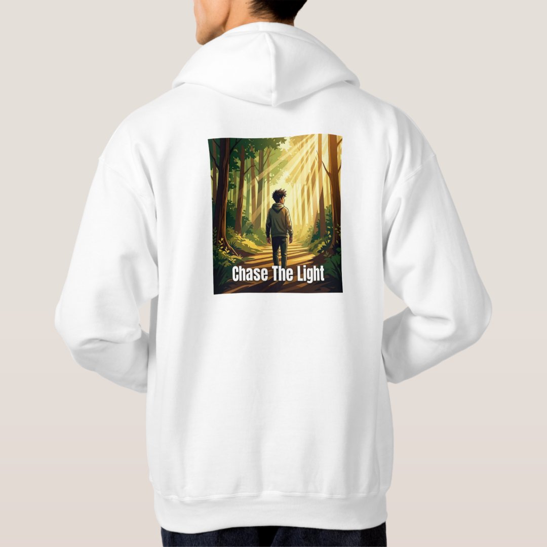 Chase The Light Inspiring Graphic Nature Art Hoodie