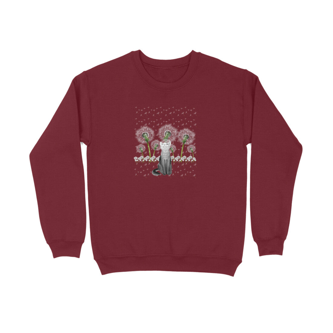 Sweatshirt (Men) - Fresh White Cat (4 Colours)