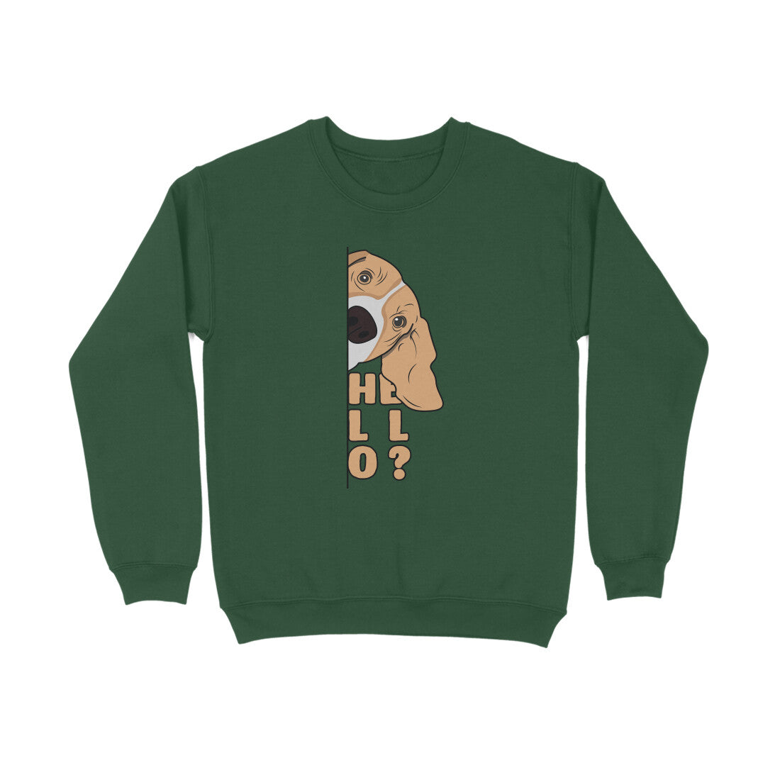 Sweatshirt (Men) - Basset Hound Hello (12 Colours)