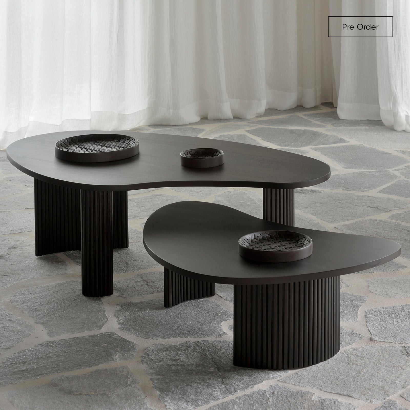 Boomerang Coffee Table | Mahogany - Dark Brown