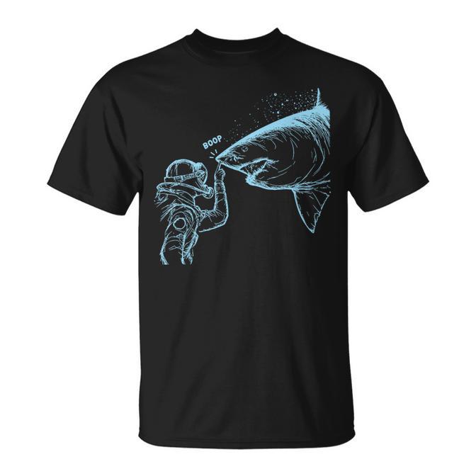 Boop Shark Diver Scuba Diving Ocean Shark Meme Humor T-Shirt