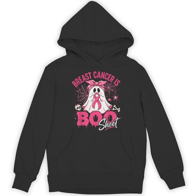 Breast Cancer Is Boo Sheet Halloween Pink Ribbon Ghost Hoodie