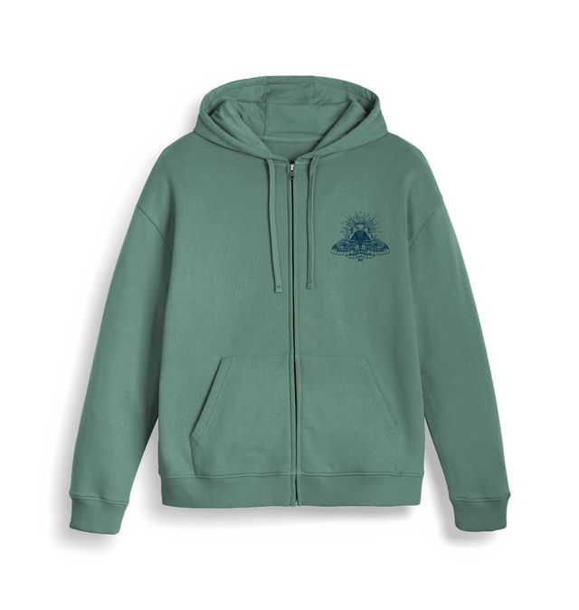Emperor Moth Zip Hoodie