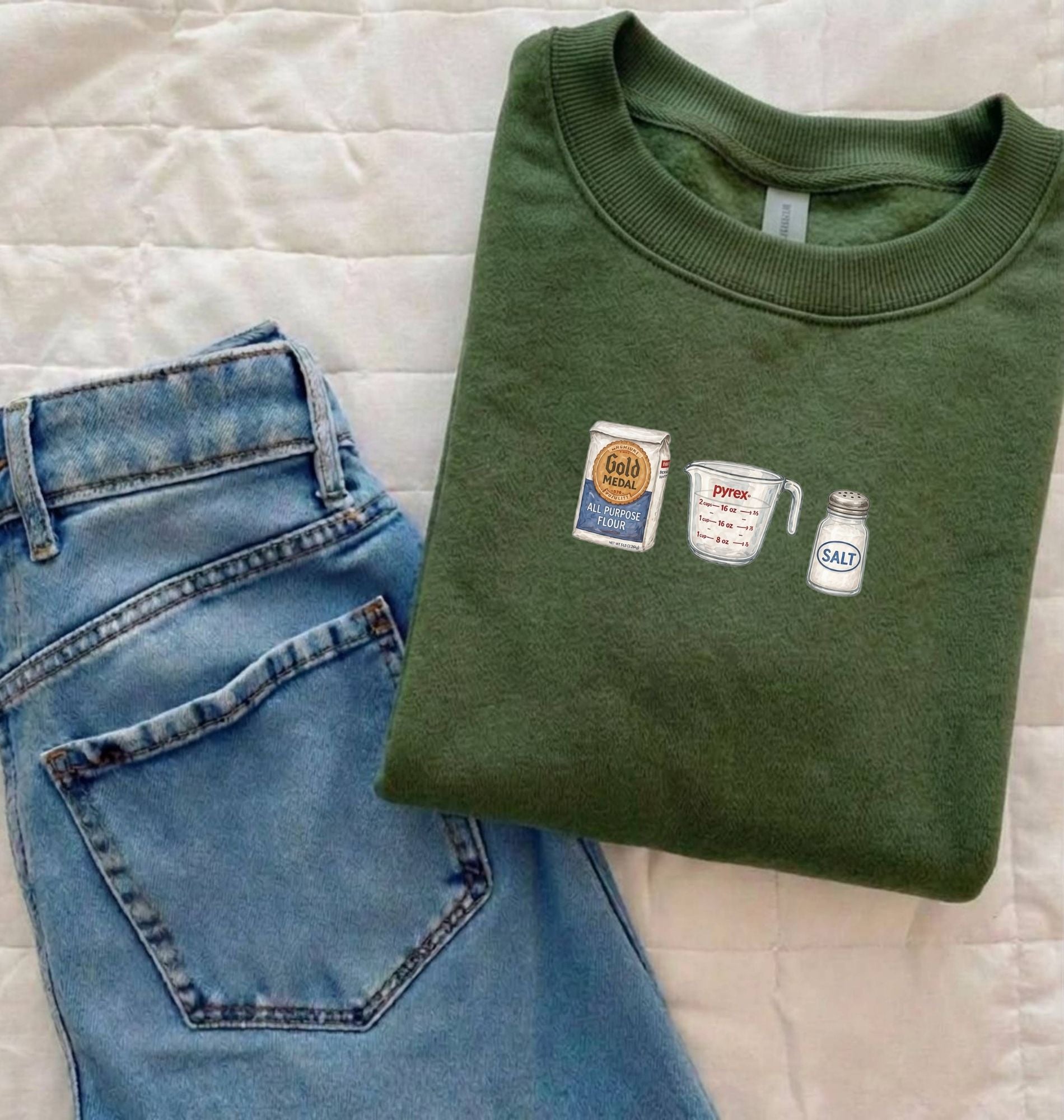 Flour Water Salt Sweatshirt | Bread Baker Gift