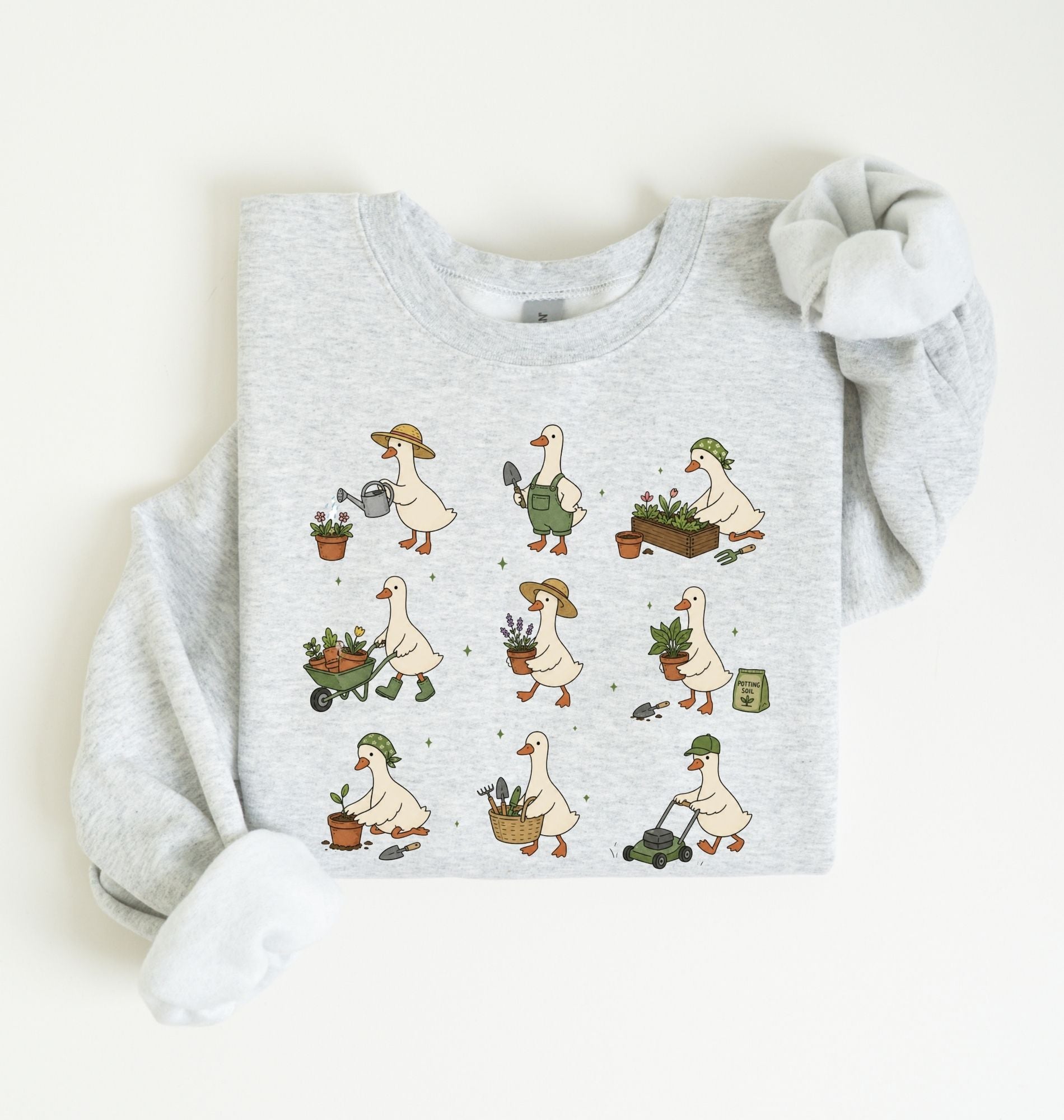 Gardening Goose Sweatshirt | Cute Gardener Gift