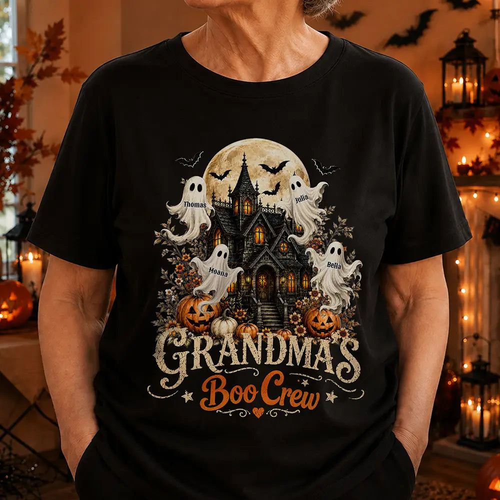 Grandma'S Boo Crew - Personalized T Shirt
