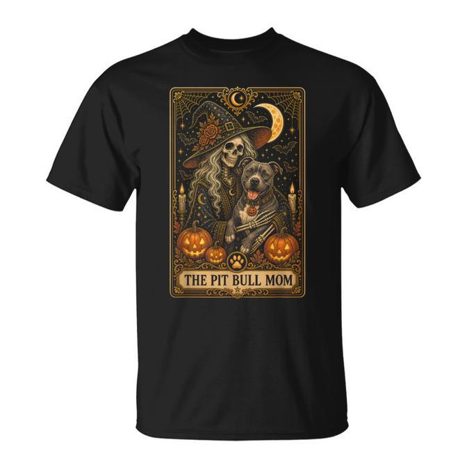 Halloween The Pit Bull Mom Tarot Card T-Shirt