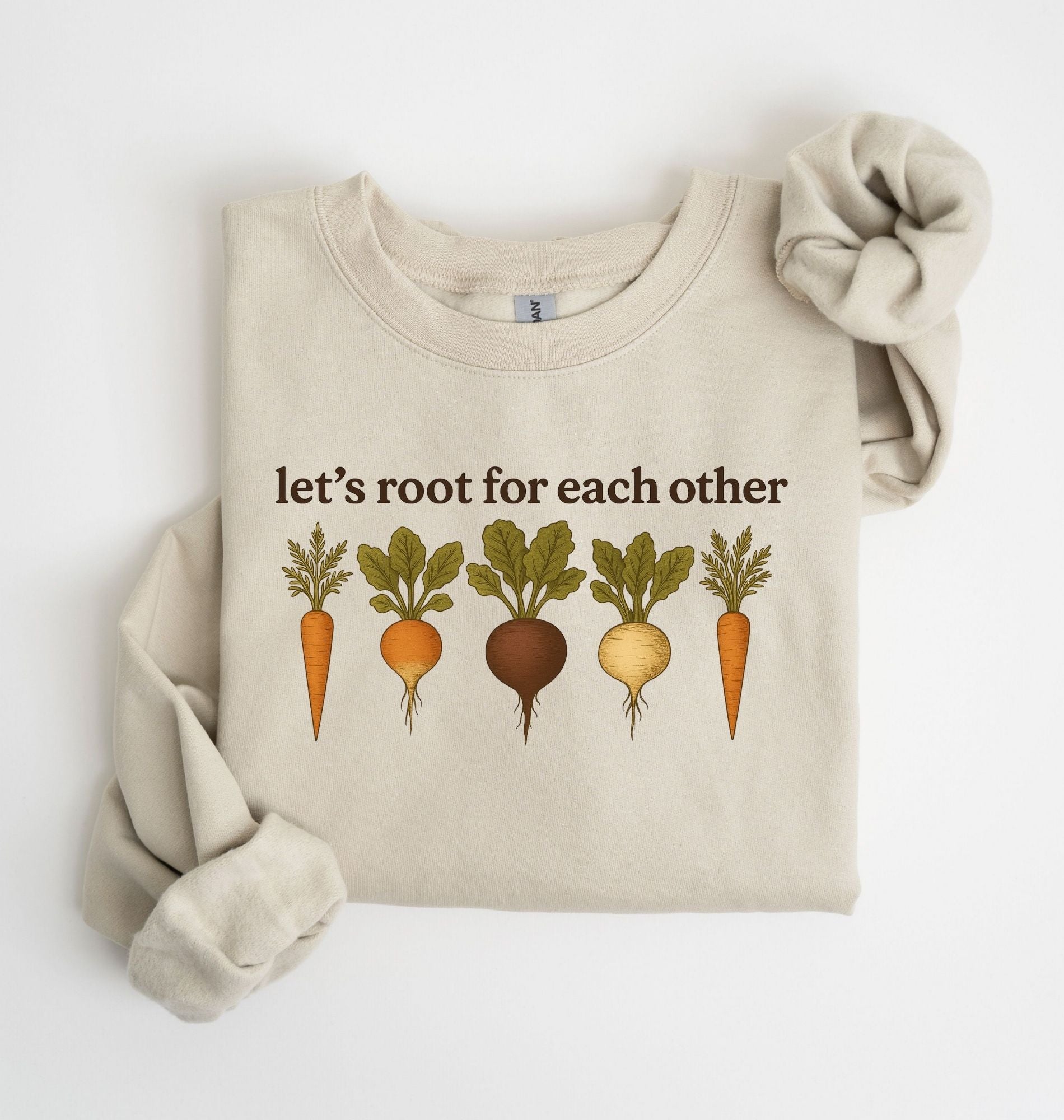 Let’S Root For Each Other Sweatshirt | Gardener Gift Cottagecore Vegetable Crewneck
