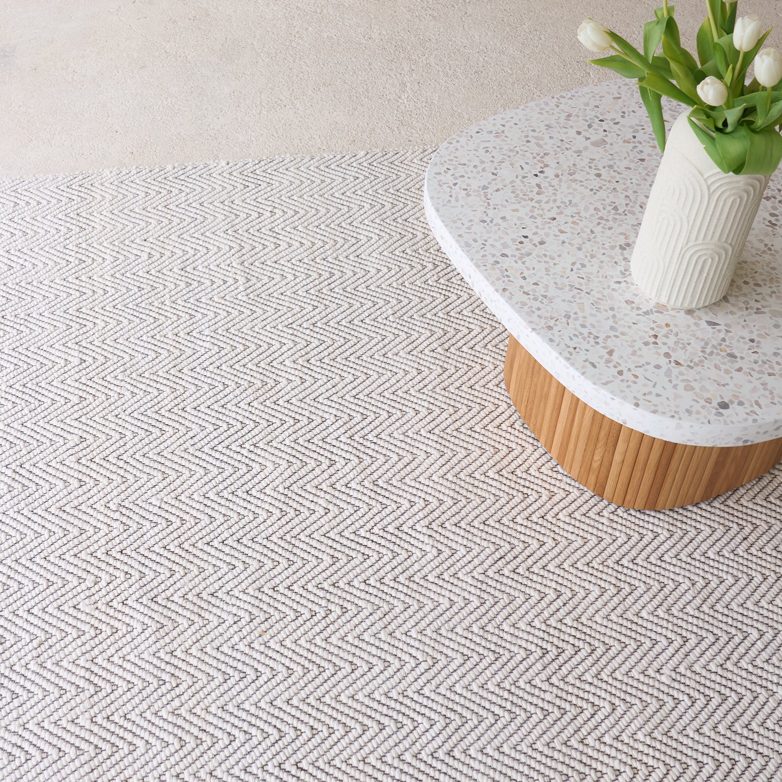 Nomad Wool Blended Rug | Cream